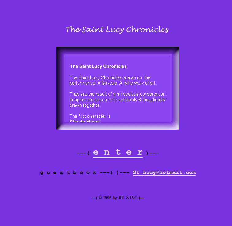 The Saint Lucy Chronicles (1996)